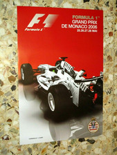 64 EME GRAND PRIX MONACO 2006 AFFICHE ORIGINALE F1 FORMULE 1 FORMULA ONE