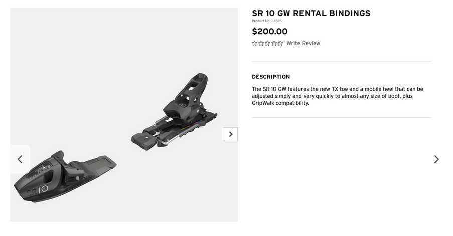 2025 NEW Tyrolia ski bindings SR10 GW 85mm Brakes Adult gripwalk