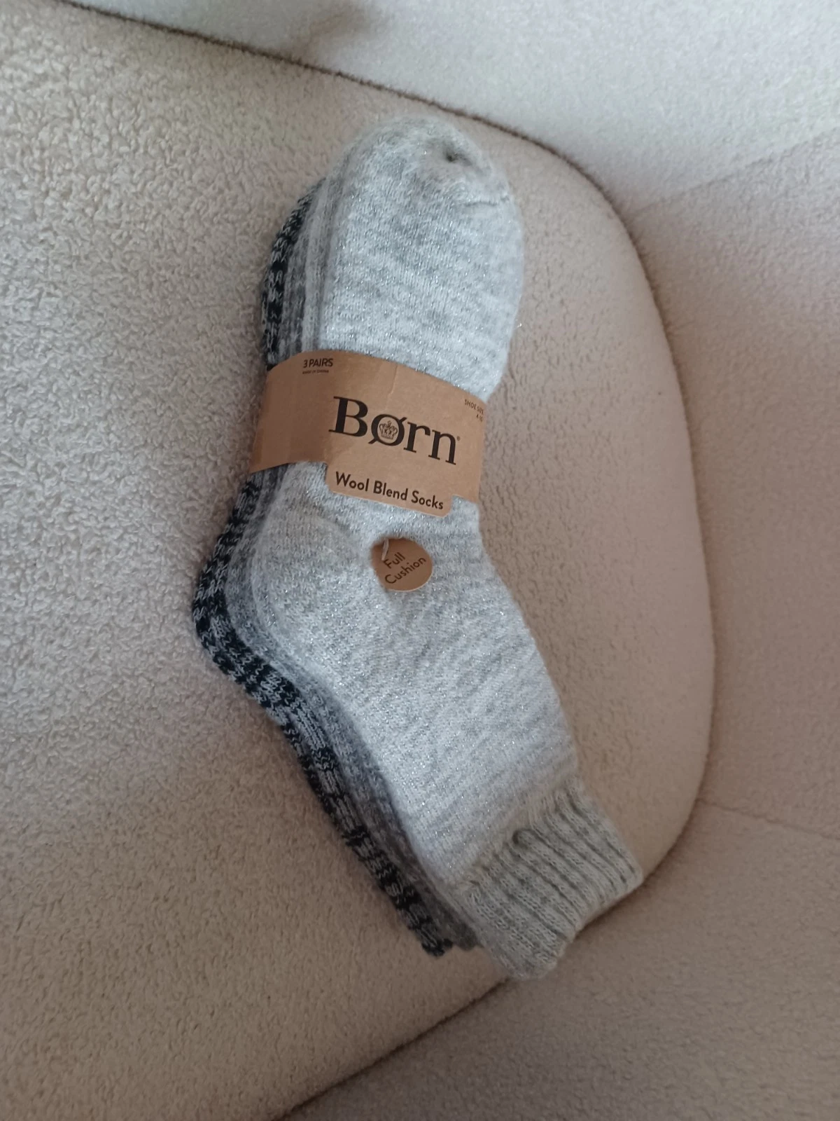 NWT Born Wool Blend Socks 3 Pack