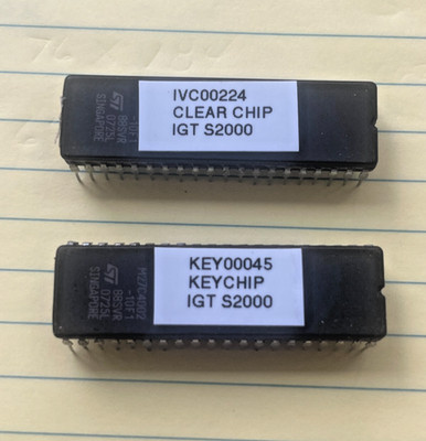 IGT S2000 Clear & Key EPROM Chip Set (IVC00224 & KEY00045) 