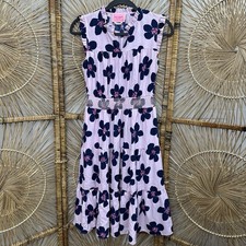 Kate Spade New York Midi Dress XS Mainline Grand Floral Smocked Waist Sleeveless
