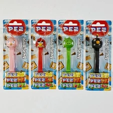 Rovio PEZ Dispenser Full Set ANGRY BIRDS - PIG RED BLACK STELLA New!...