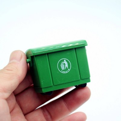 2 Stück Mini-Mülltonne Realistisch Miniatur-Mülltonnen-Set Miniaturwelt-Deko