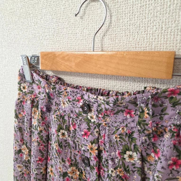 axes femme Knee Length Skirt Floral Pink Woman SizeM(US/S-XS) LolitaKawaii Japan - Image 4 of 4