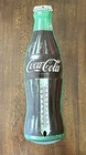 Vintage Tin TCA Coca-Cola Bottle Wall Thermometer (Thermometer Missing)