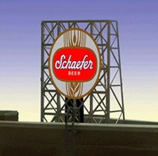 Miller Engineering 338925 N/Z Schaefer Beer Animated Rooftop Billboard