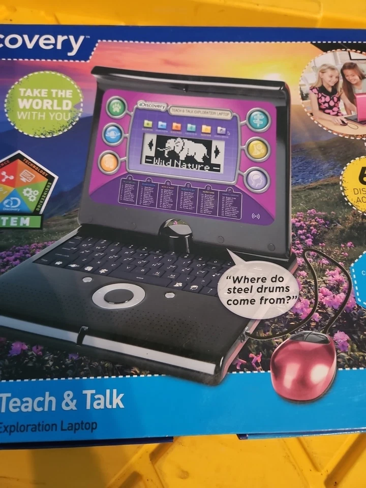 Discovery Kids Teach & Talk Exploration Laptop Pink Mouse New - Image 3 of 4