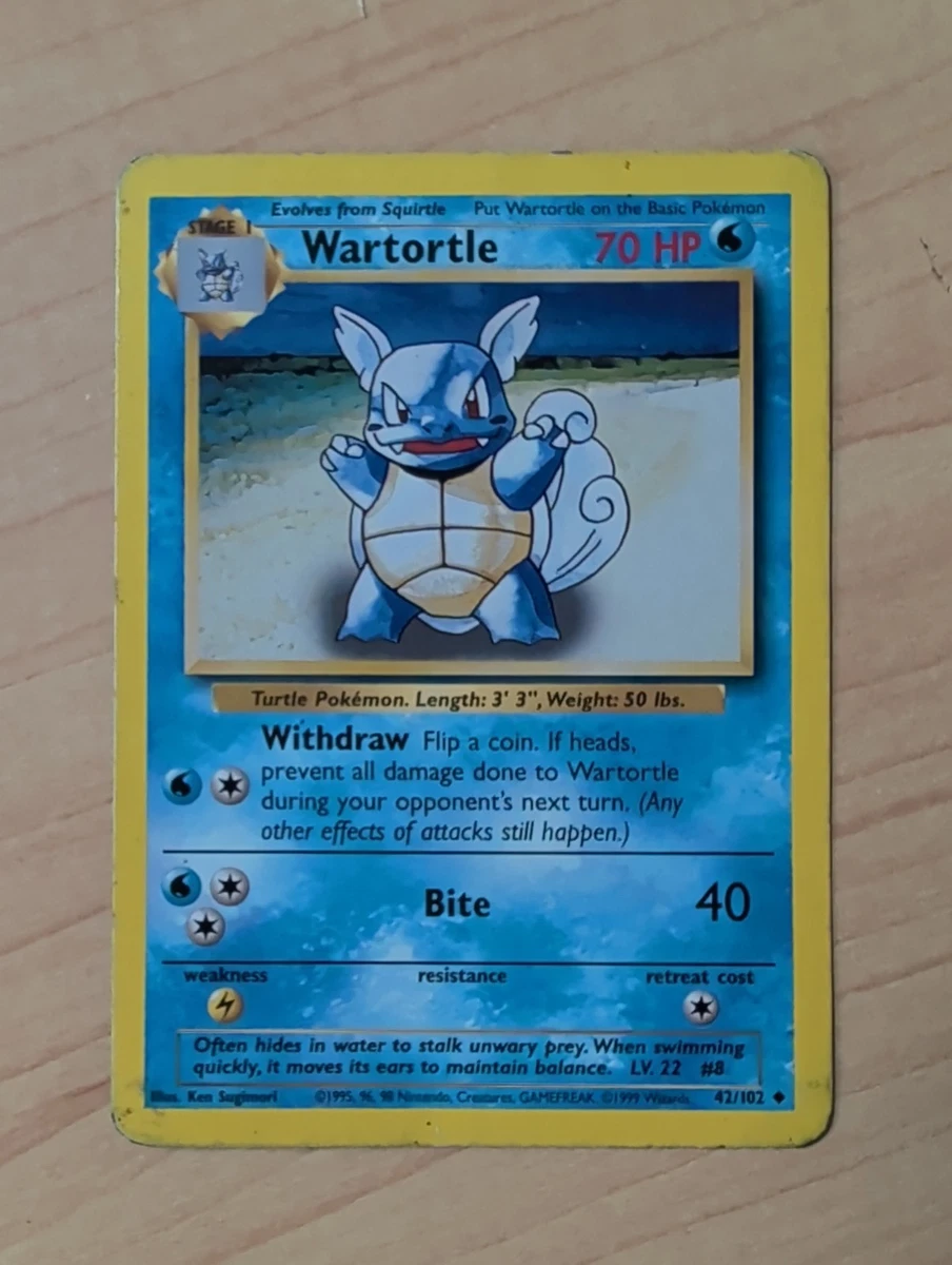Wartortle Pokémon TCG Cards for sale | eBay