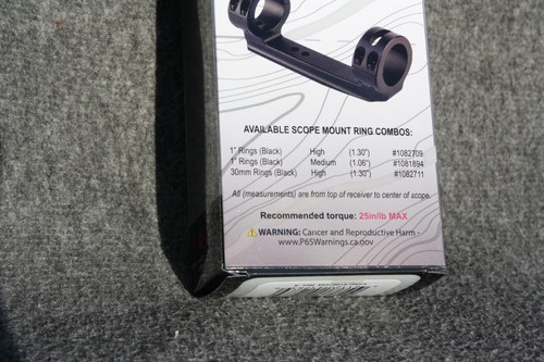 Thompson Center Black One Piece Scope Base & Ring Combo 1" Medium Encore Omega - Picture 7 of 8
