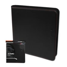 Gaming Card Z Folio Album Zippered LX BCW Leatherette 480 Pocket Black Folder