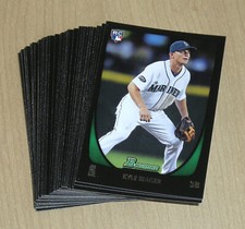 2011 Bowman Draft green paper rookie card Kyle Seager #103 49-card lot