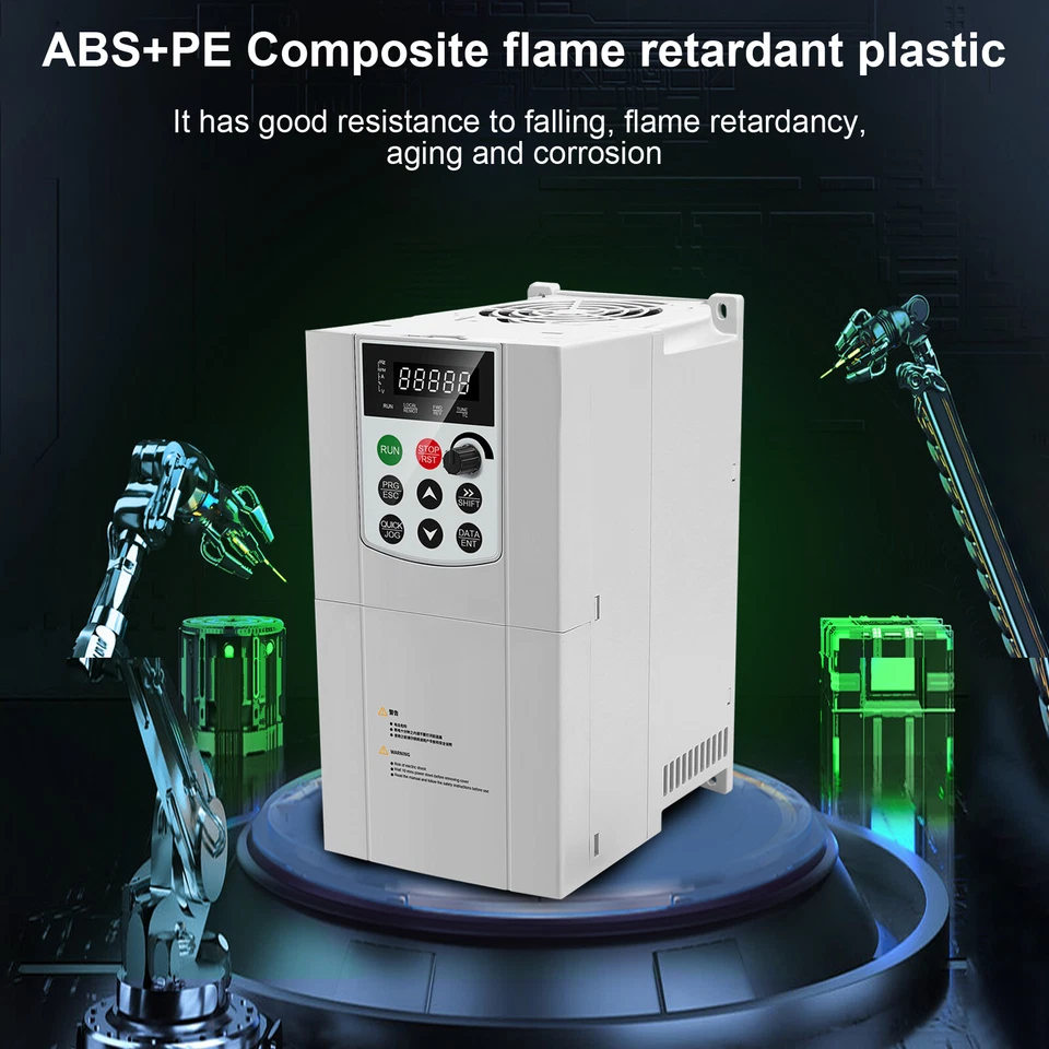 3 Phase Converter VFD Variable Frequency Drive 2.2/7.5/11/15KW VFD 380V 3PH 415V - image 2 of 4