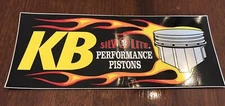 KB SILV-O-LITE Performance Pistons Vinyl Decal *Flawed* Drag Racing, NHRA Nascar