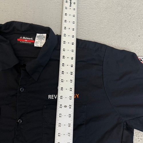 Bulwark FR Shirt Mens Size XXL Blue Long Sleeve Button Up * - Picture 4 of 8
