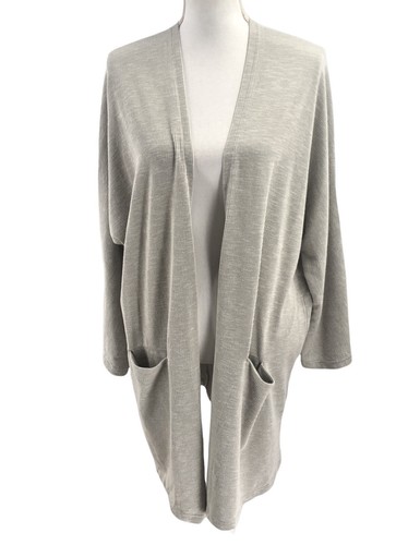 Front Drapey Ribbed Cardigan Size 