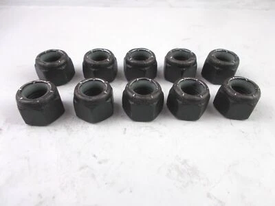 J.B.S. Nylon Lock Hex Nut 3/8" - 24 Fine Thread " 10 Nuts " Grade 8 3/8-24