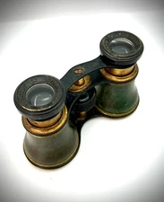 Vintage Brass Cresent Opera Glasses