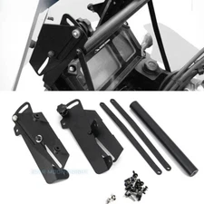 Black Windshield Mount Bracket Fit For Yamaha Super Tenere XT1200Z 2014 - UP