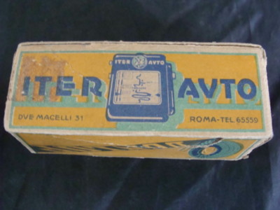 ITER AUTO road map 1930s Turin Ivrea Aosta