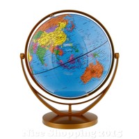 8 World Globe Desk Decor Rotating Earth Map Blue Ocean Desktop Display W/ Base 8 World Globe Desk Decor Rotating Earth Map Blue Ocean Desktop Display W/ Base