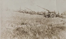 RARE! WW1 US ARMY FIELD ARTILLERY BATTLE of CHATEAU-THIERRY PHOTO POSTCARD RPPC