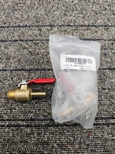  QTY 2 Brass Mini Ball Valve 1/4-inch Male NPT x 5/16-inch Barbed Hose Fitting