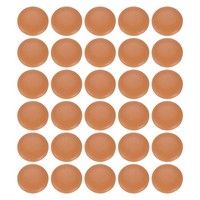 30 Stk. Pu-LederknöPfe 18Mm (28L) Rund FüR Kleidung Diy, Gelb