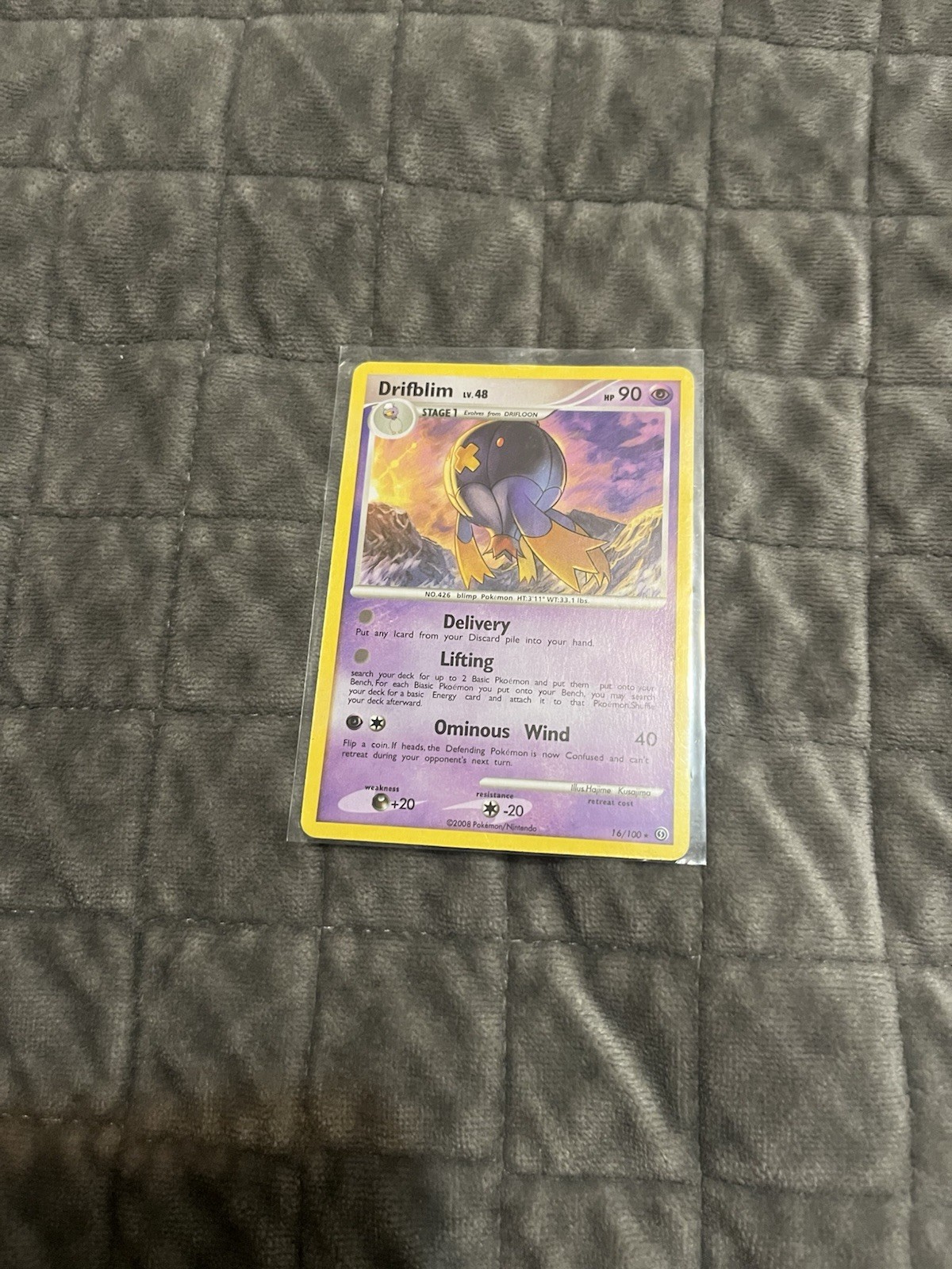Pokémon TCG Drifblim Stormfront 16/100 Regular Rare - Nm