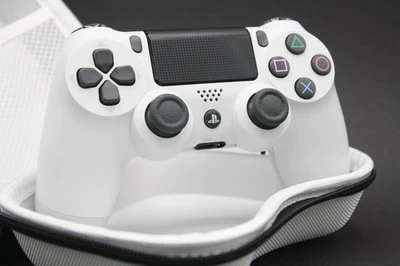 MARKENLOS PS4 TryHard Controller® Paddles Weiss Hall-Effekt Scuf White Pro Weiß NEU
