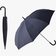 Navy marna Shupatto Umbrella 62cm Buttonless Spiral Fold Umbrella Sunny Rainy