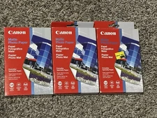 Canon Printer Photo Matte Paper, 4" x 6" 120 Sheets Lot Of 3
