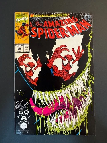 Amazing Spider-Man #346 - Venom Cover (Marvel, 1991) VF+