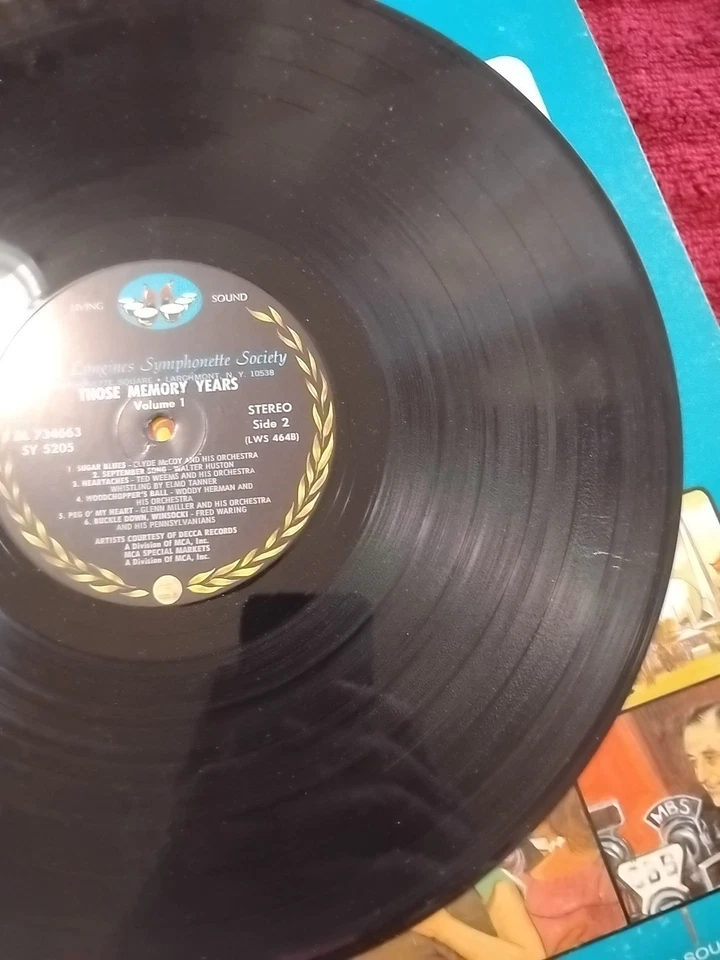 Those Memory Years Volume 1 Longines Symphonette Society DL 734663/SY 5205 VG+ - Image 4 of 4