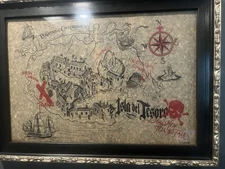 Disney Parks Pirates of the Carribean Souvenir Treasure Map Isla Del Tesoro New!