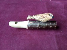 Vintage whistle Wooden Hand Carved Bird Whistle Made in Switzerland