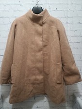 J. Crew New City Coat In Heather Acorn Size 24 Style J6140 Wool Zip Front A103