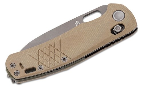 G1064582 Gerber Scout Tan 440A Black Drop Point Blade Micarta Handles Crossbar - Bild 4 von 9