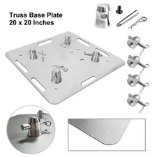 20"x20" Aluminum Base Plate for 12"x12" 290mm X 290mm Square Trussing 