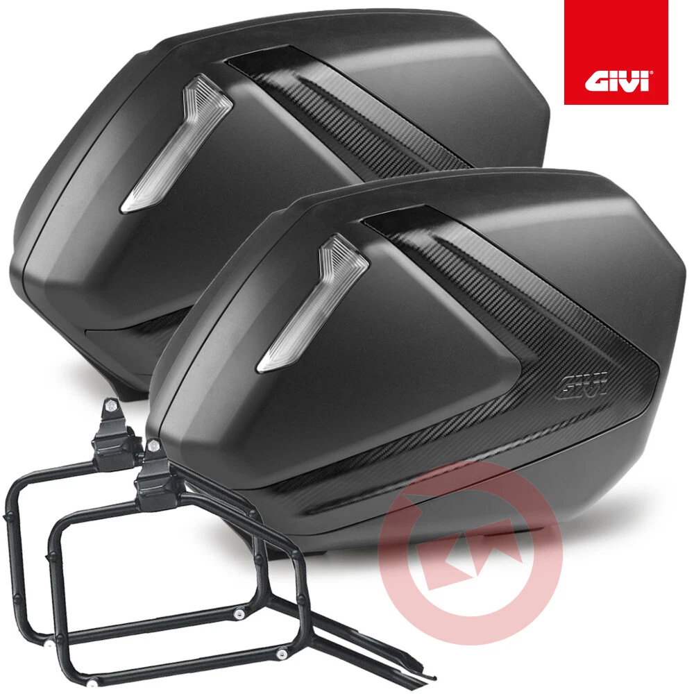 Pair Suitcases Side GIVI V37NNT + Frame PLX3111 Suzuki Sv 650 2016-2021