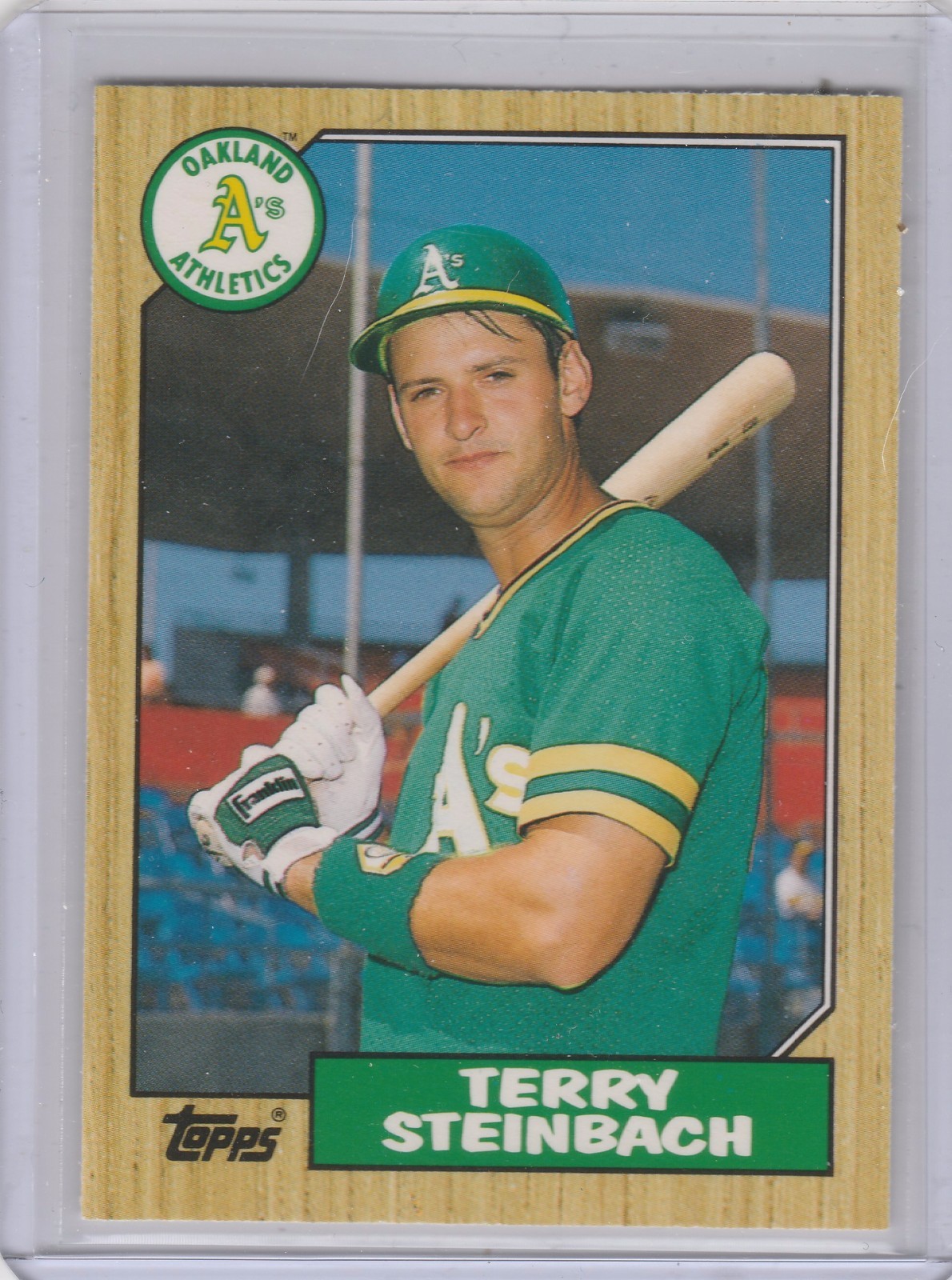 1987 Topps Traded #117T Terry Steinbach  RC Rookie