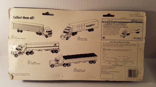 1991 ERTL Mighty Movers Kenworth T600A Tractor w/Northland Trailer - Picture 2 of 2