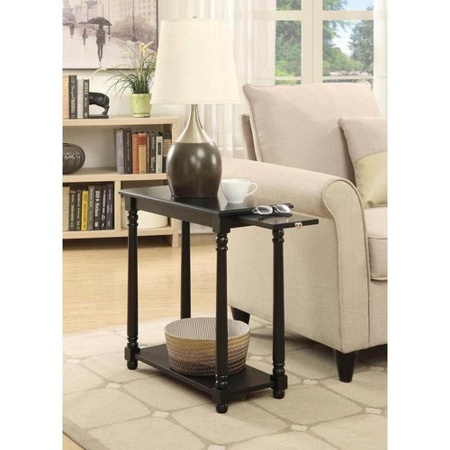 Convenience Concepts End Table 24" H X 11.75" W, Wood Frame Material In Black - Picture 3 of 4