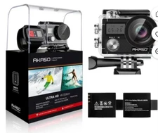 AKASO Brave 4 4K 20MP Underwater WiFi Action Camera with Accessories - Black