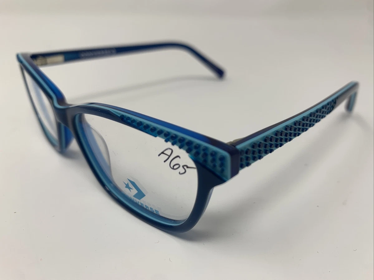 Converse Eyeglasses Frames K403 Blue 47 14 130 Kids Full Rim Plastic OB76