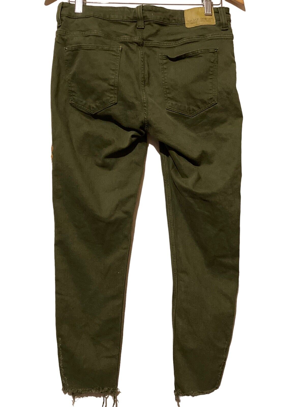 Zara Basic Denim Z1975 Size 8 Green Straight Jean… - image 8