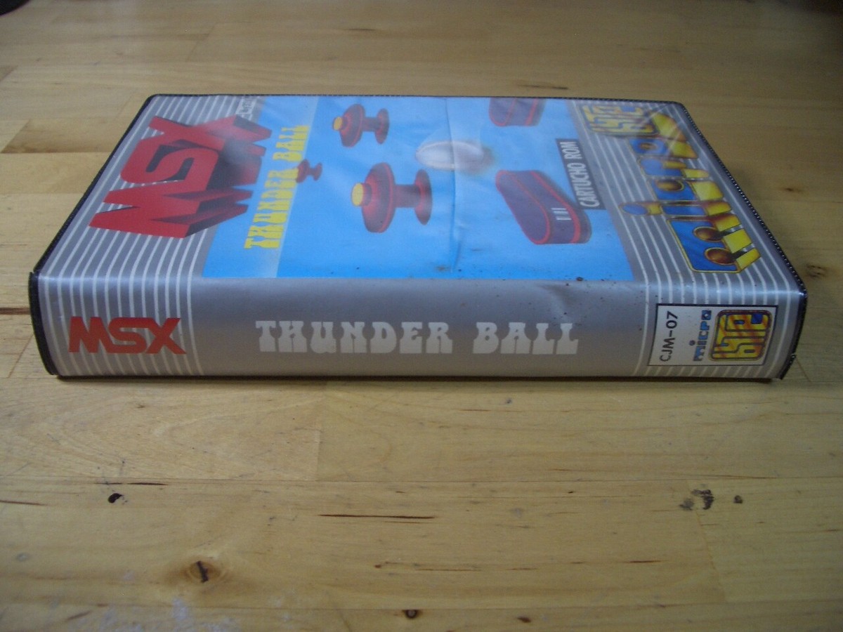 MSX THUNDER BALL ESTUCHE VACIO JUEGO EMPTY BOX GAME MICROBYTE 