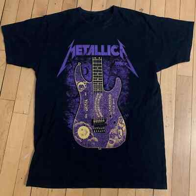 HOT! Metallica Ouija Purple 72 Guitar Unisex Cotton T-shirt, Size S-4XL