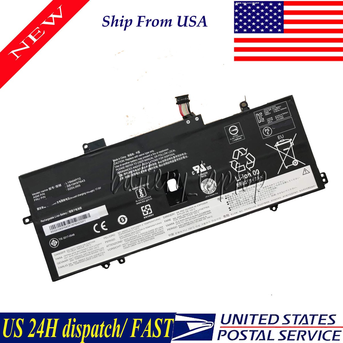 Battery for Lenovo ThinkPad X1 Carbon 8th Gen / X1 Carbon Battery for Lenovo ThinkPad X1 Carbon 8th Gen / X1 Carbon