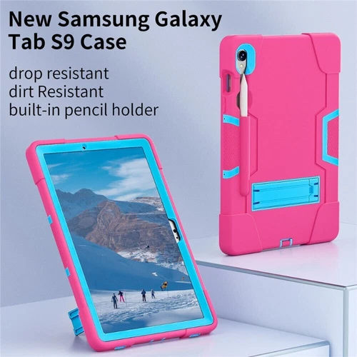 For Samsung Galaxy Tab S10 S9 FE+ Tablet Heavy Duty Case Shockproof Stand Cover - Picture 96 of 168