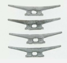 4 Pack Open Base Seachoice Dock Cleat Galvanized Gray Iron 6" New